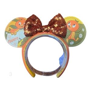 Disney Orange Bird Epcot Garden Festival 2022 Minnie Mouse Ears NWT 3